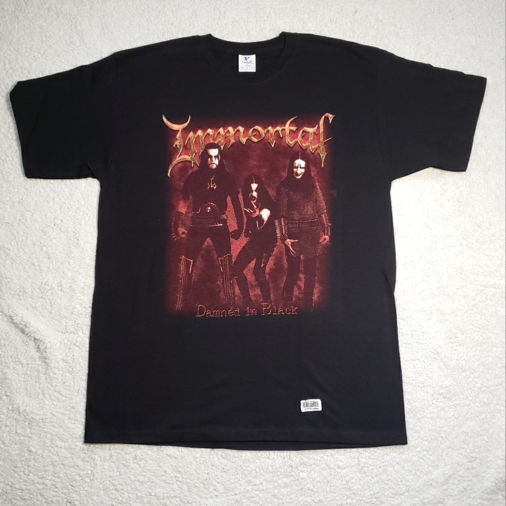 IMMORTAL DAMNED IN BLACK T-SHIRT SIZE M
